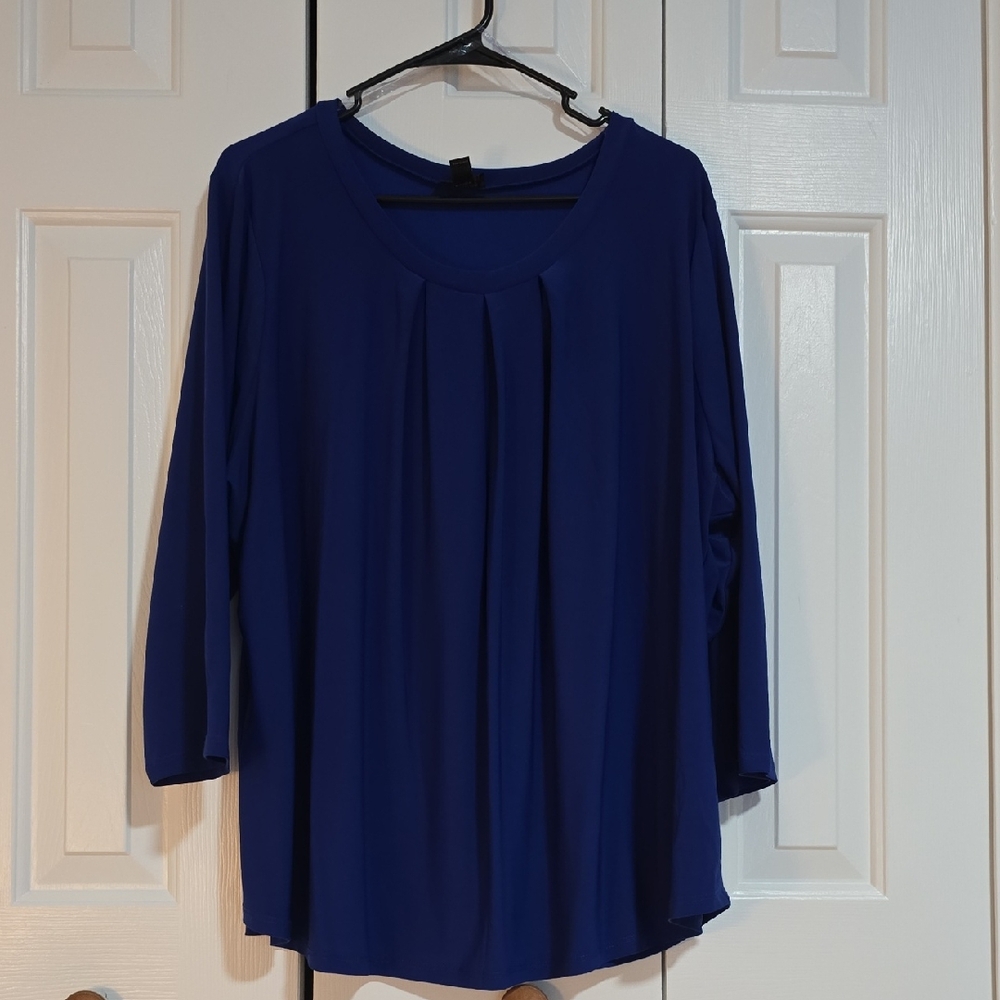 Chic Royal Blue Women's Blouse